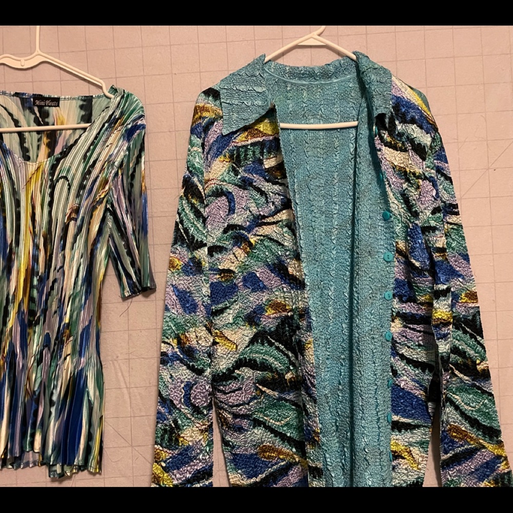 Multicolored, reversible jacket, with pockets, and shell